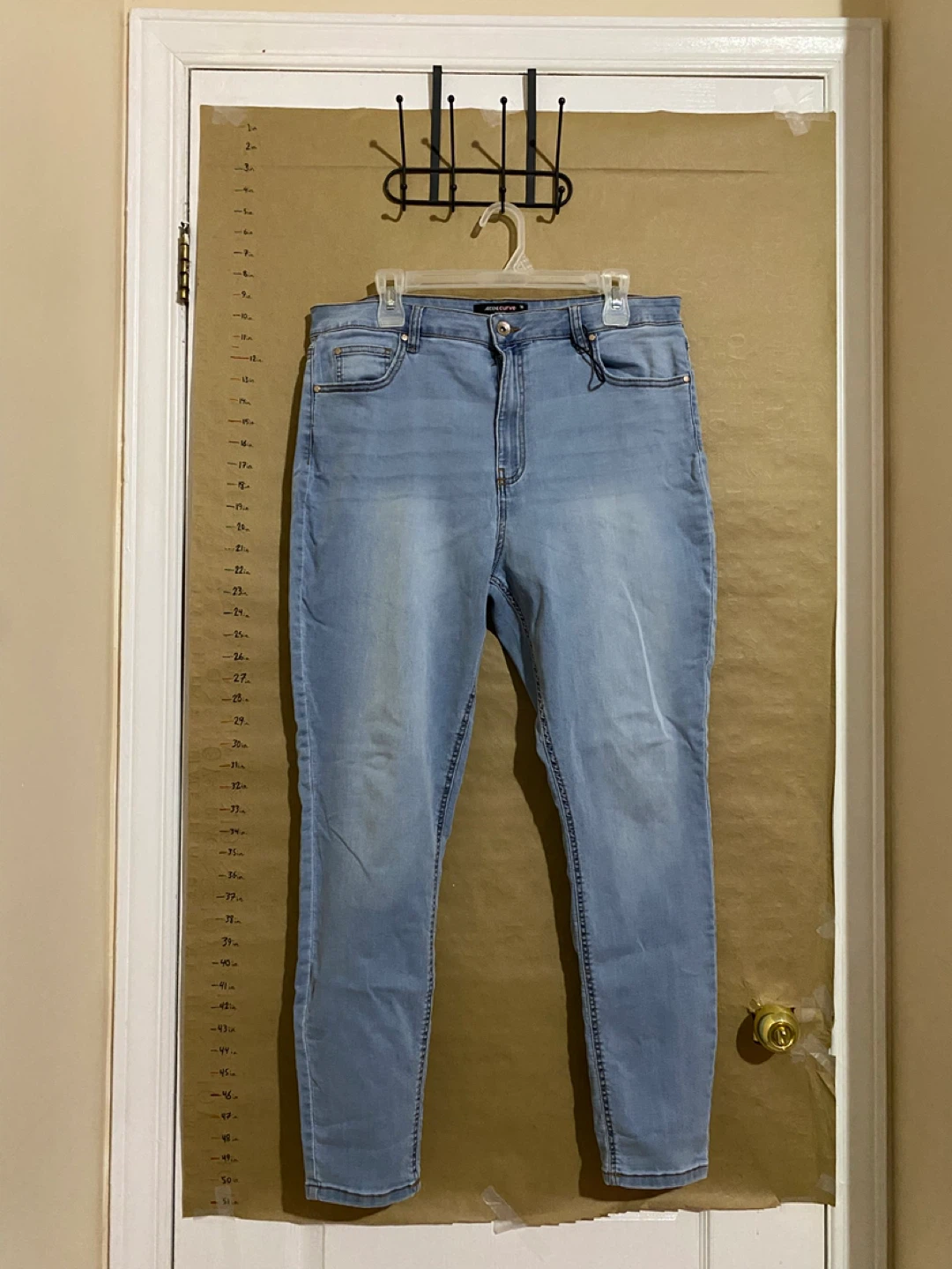 Womens Light Wash Denim Jeans Size 16