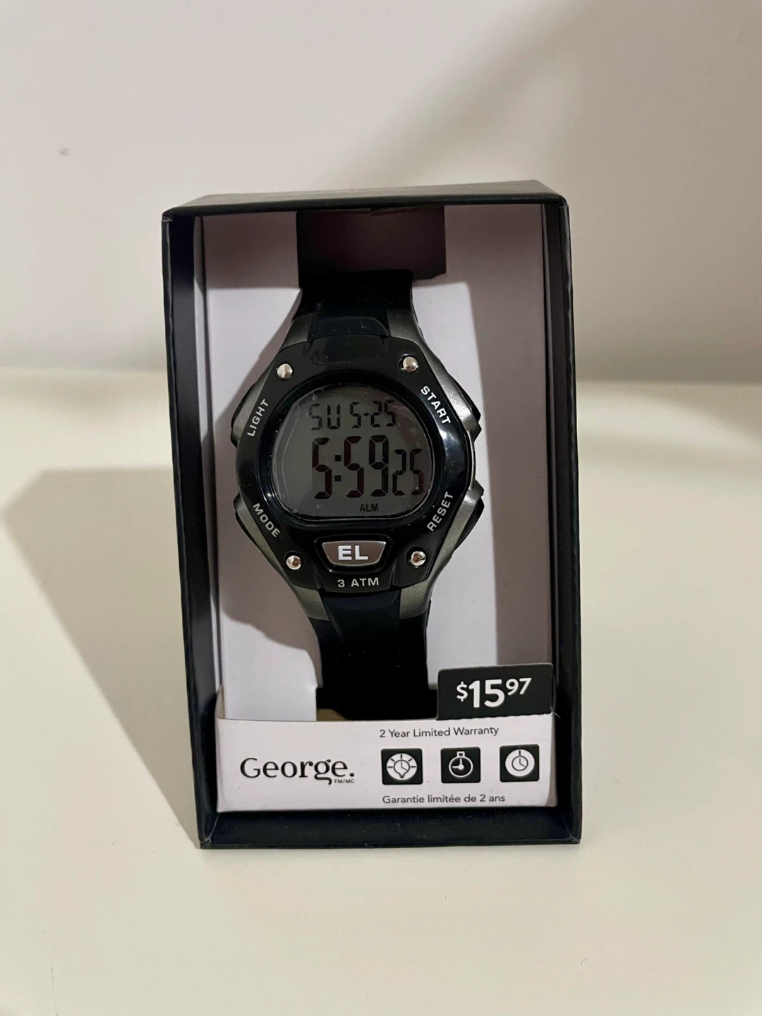 George Digital Watch - Black