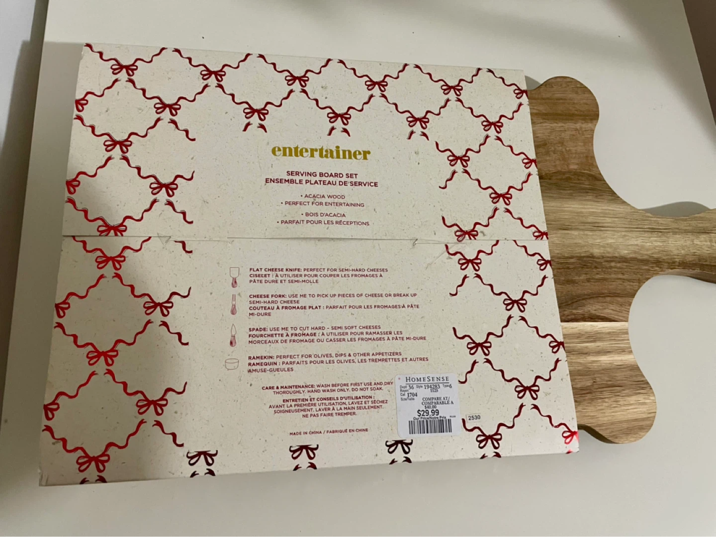 Entertainer Serving Board Set with Cheese Knives - photo 2