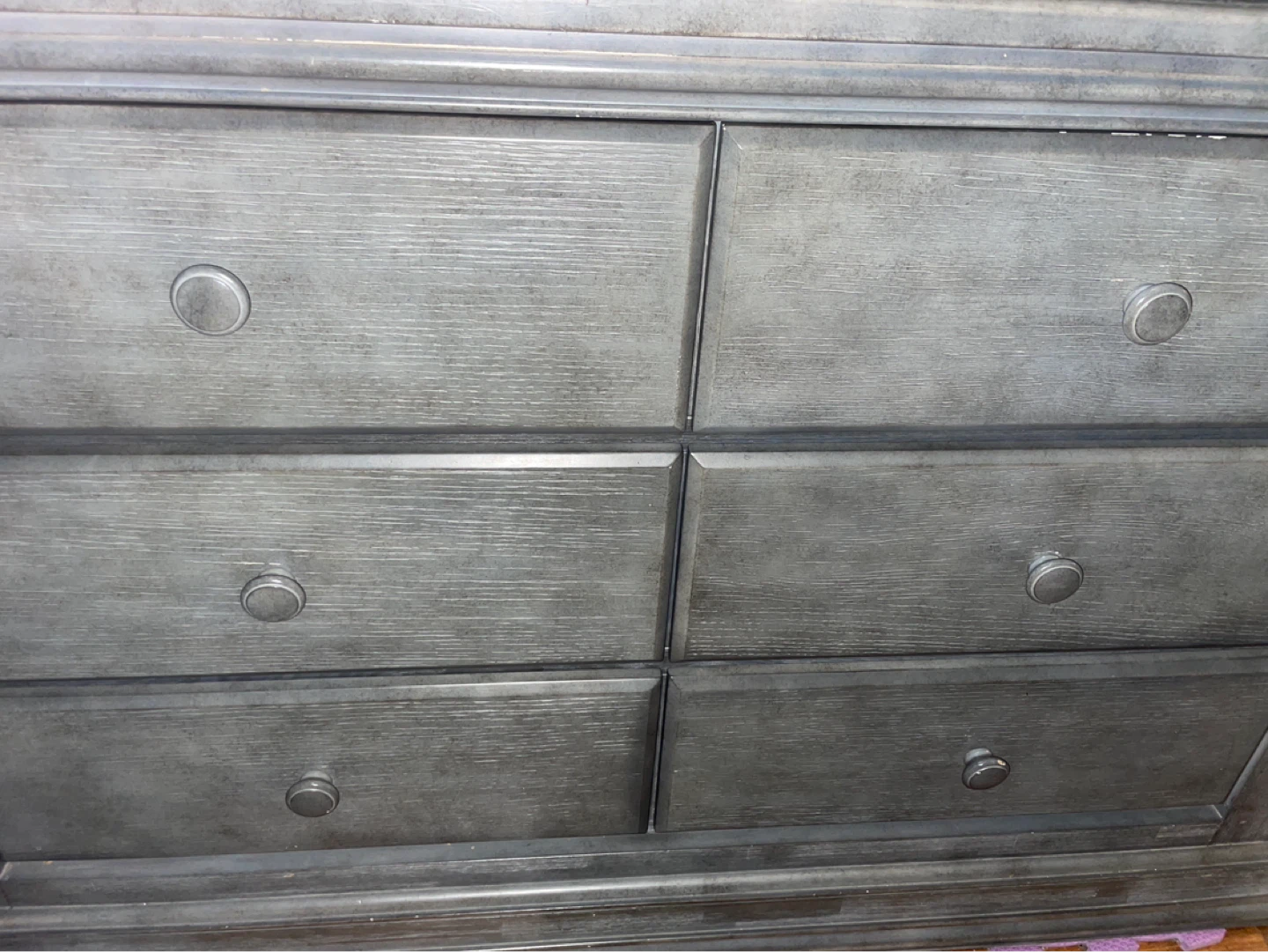 Grey 6-Drawer Dresser