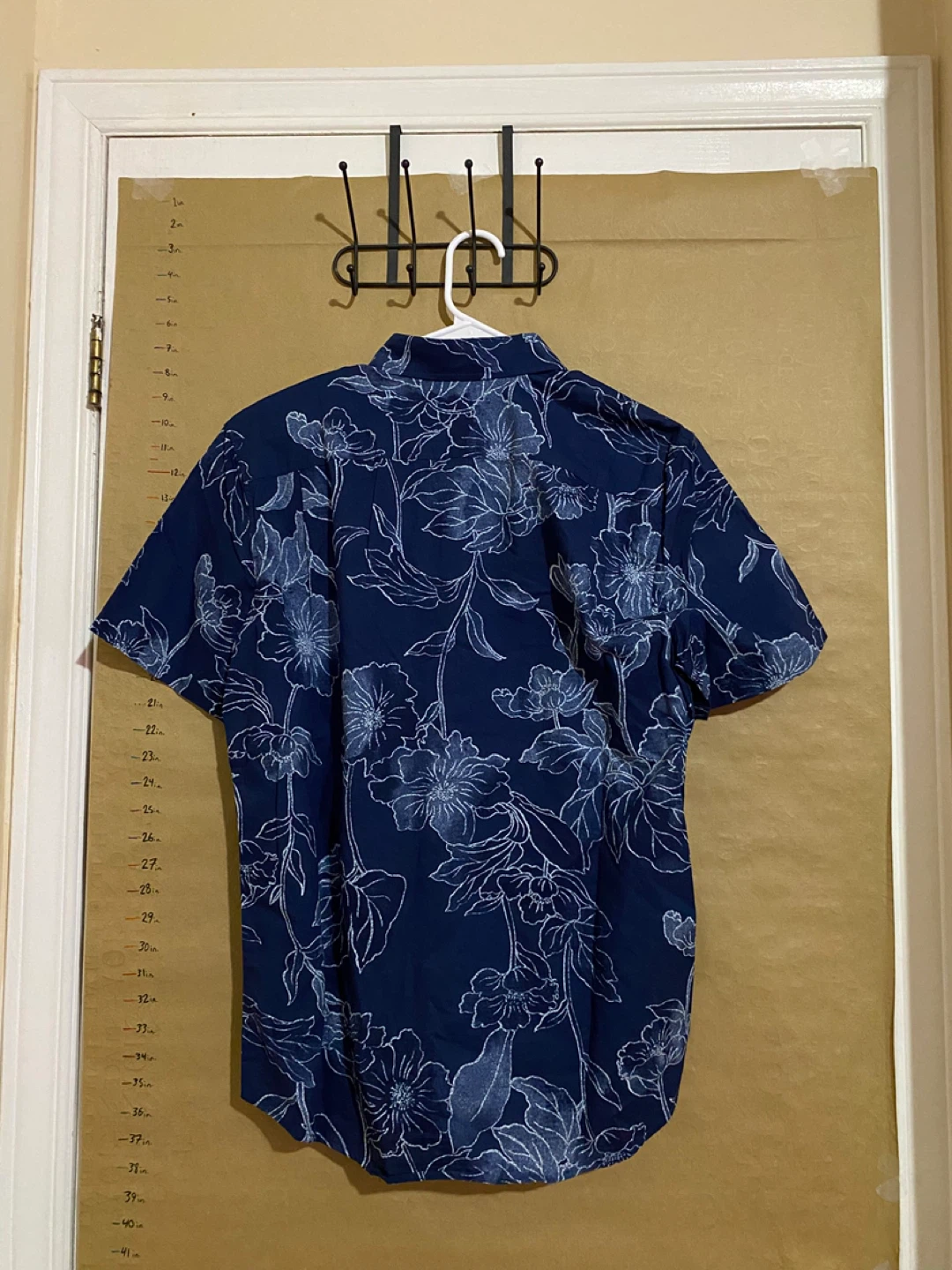 GAP Men's Short Sleeve Button-Up Shirt - Blue Floral - photo 2