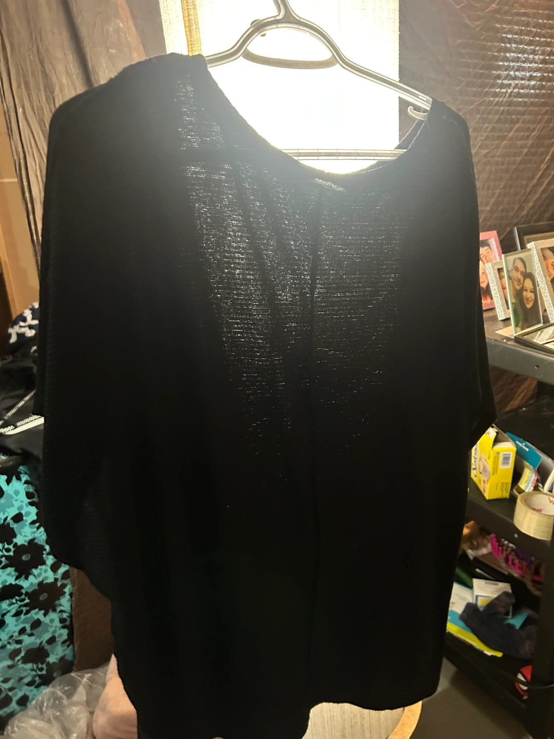 George Plus Black V-Neck Top Size 3X - photo 5