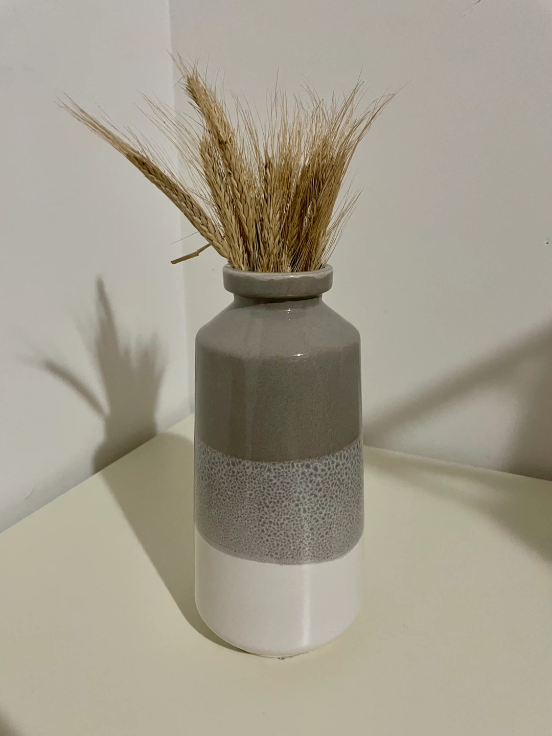 Destinos S.A. Ceramic Vases with Dried Wheat Stalks
