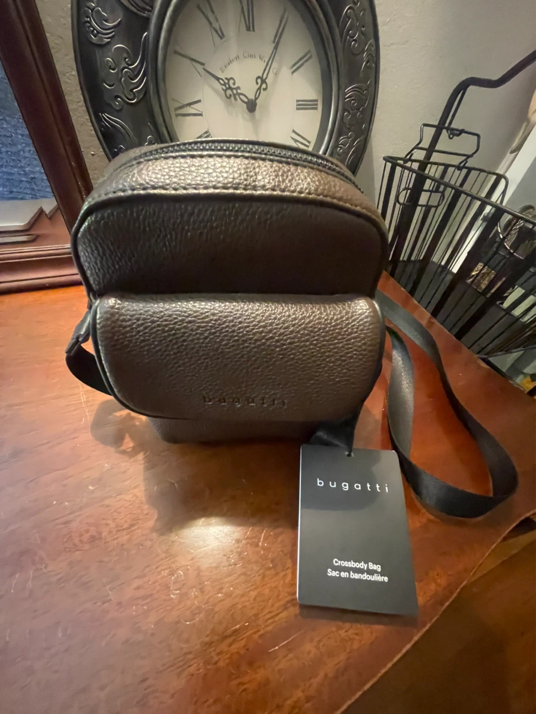 New Bugatti Brown Crossbody Bag
