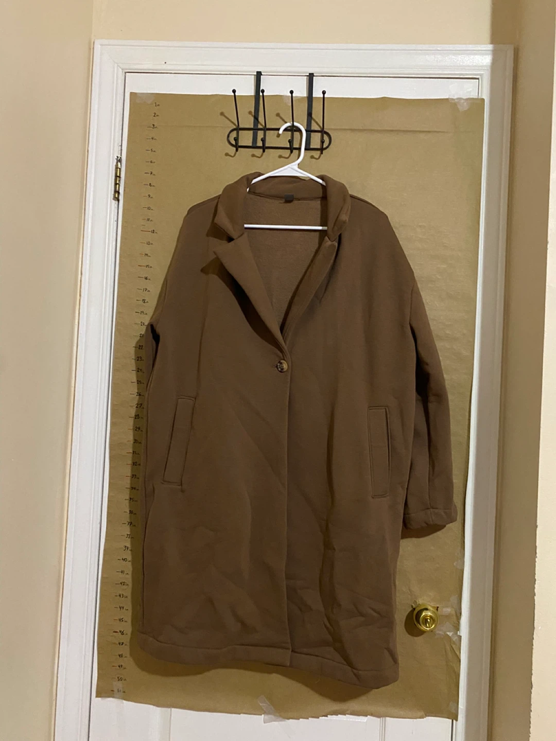 Brown Long Sleeve Coat