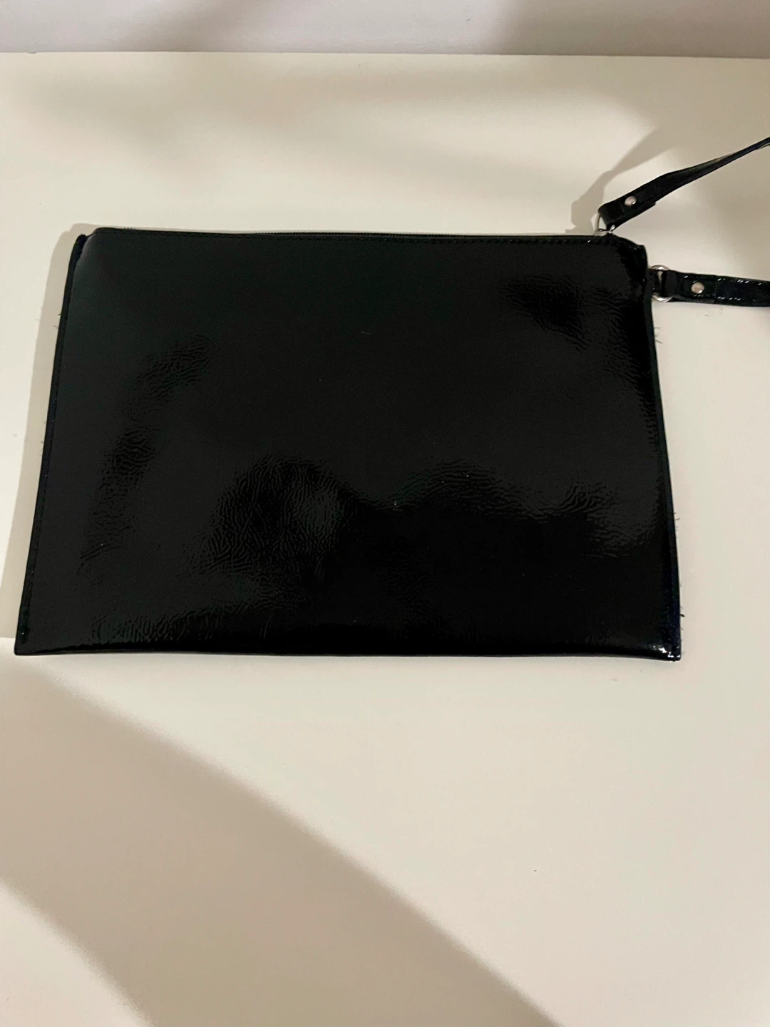 Nine West Black Patent Clutch Wristlet - photo 4