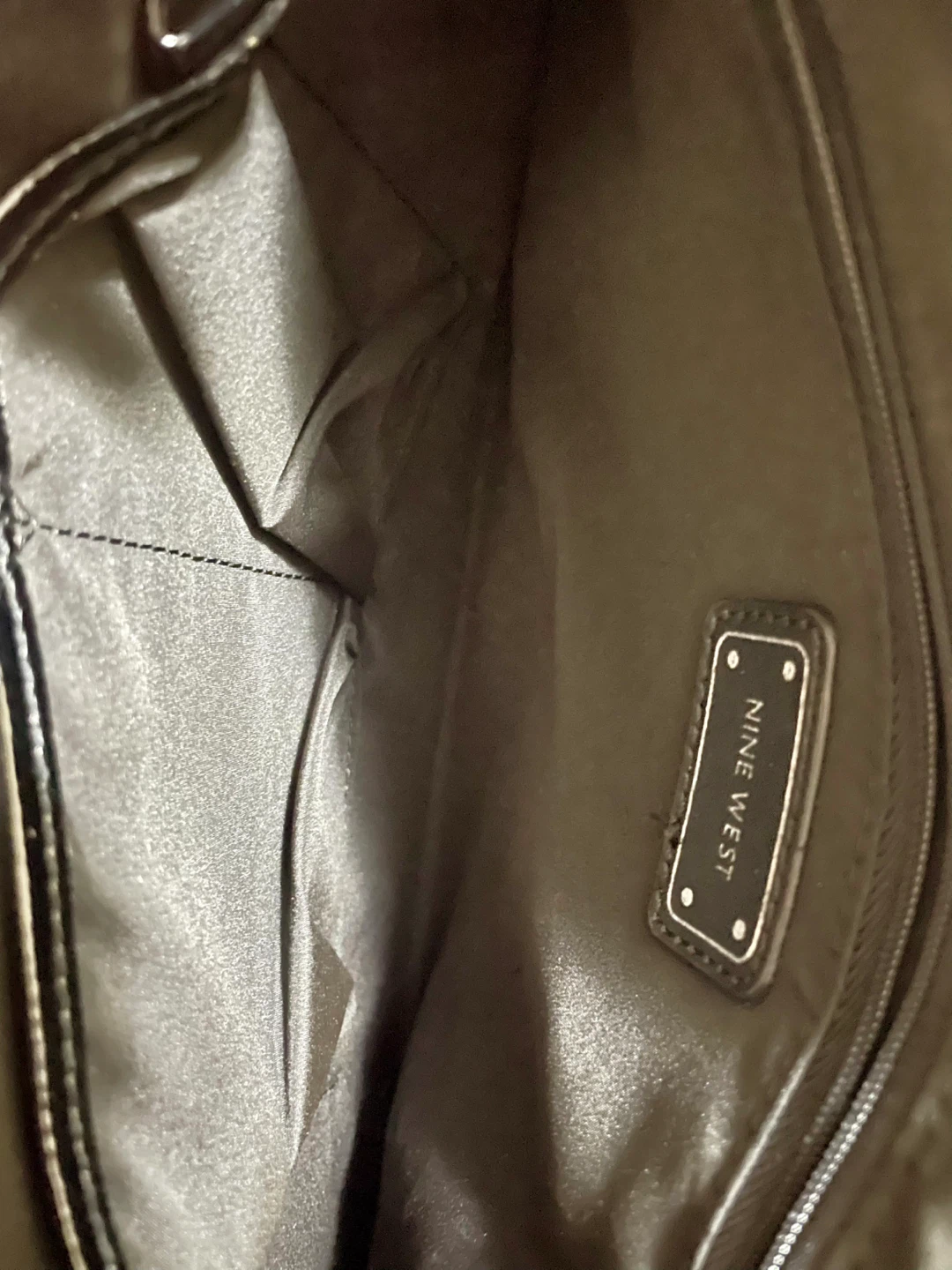 Nine West Black Patent Clutch Wristlet - photo 5