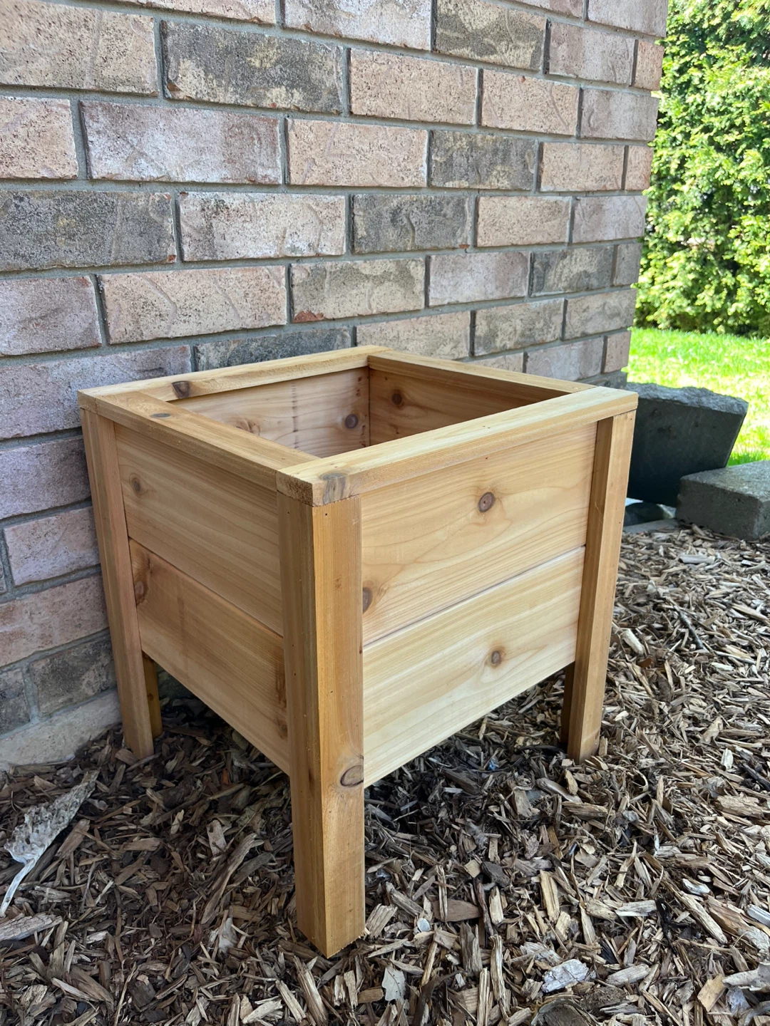 Raised Cedar Garden Planter Box