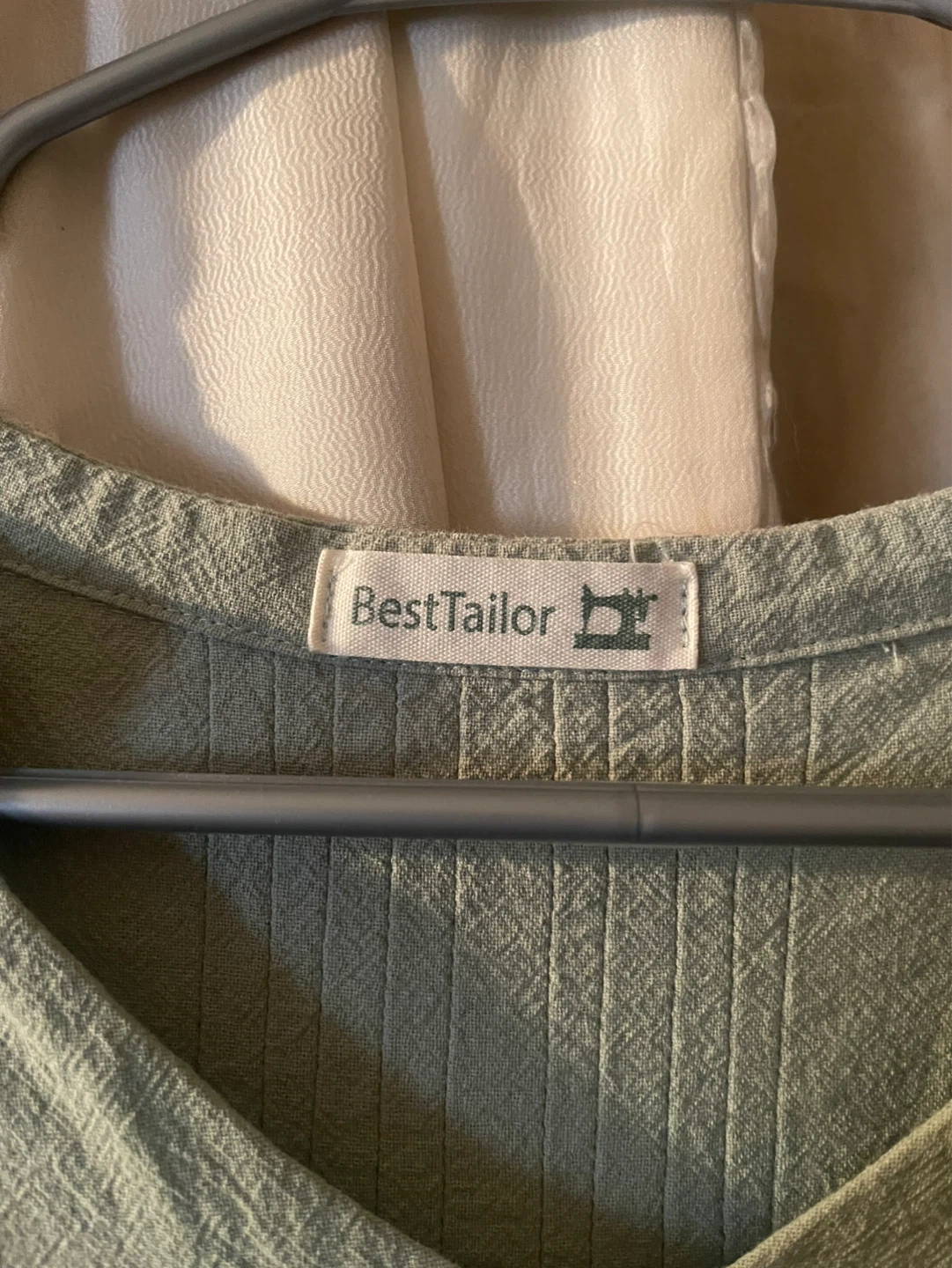 Soft Green Pure Linen Dress - photo 2