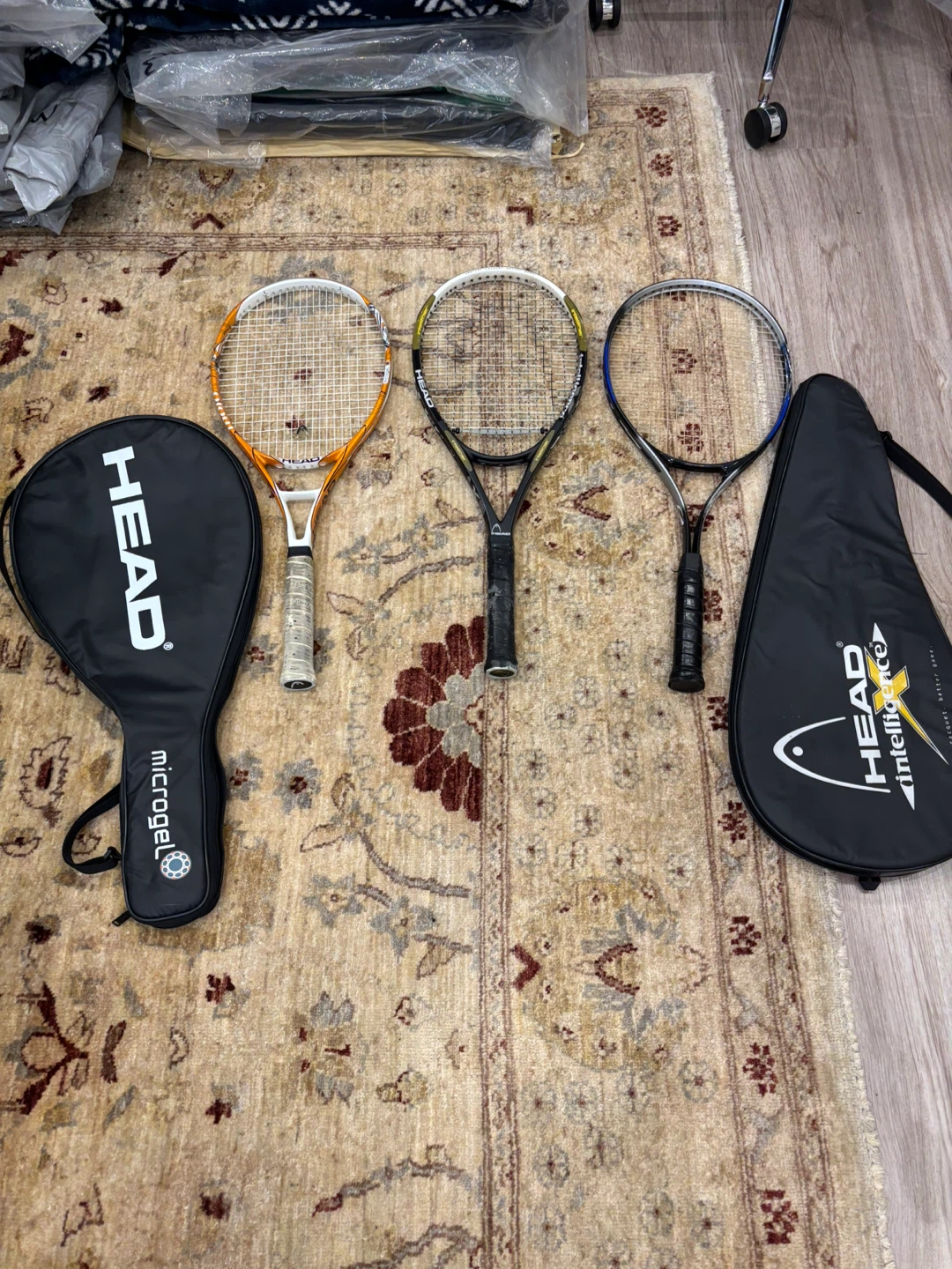 Set of 3 HEAD Tennis Racquets with Covers - photo 2