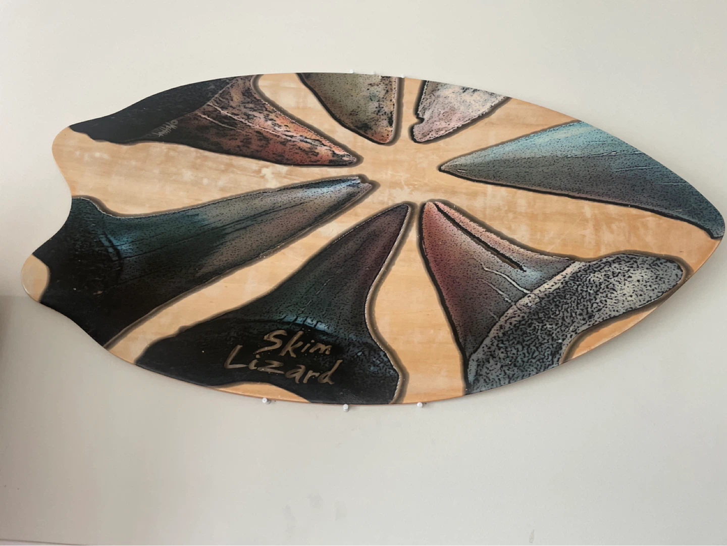 Skim Lizard Shark Tooth Shaped Skimboard