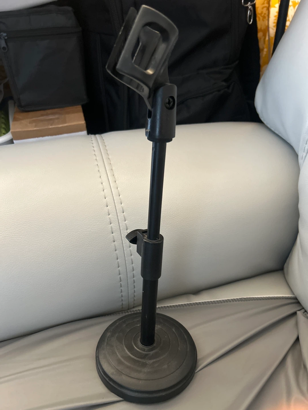 Black Tabletop Microphone Stand