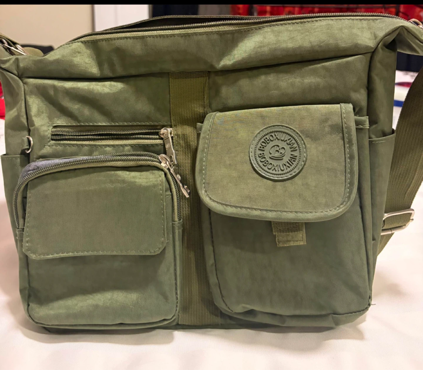Boboxiuxian olive green messenger bag - photo 2
