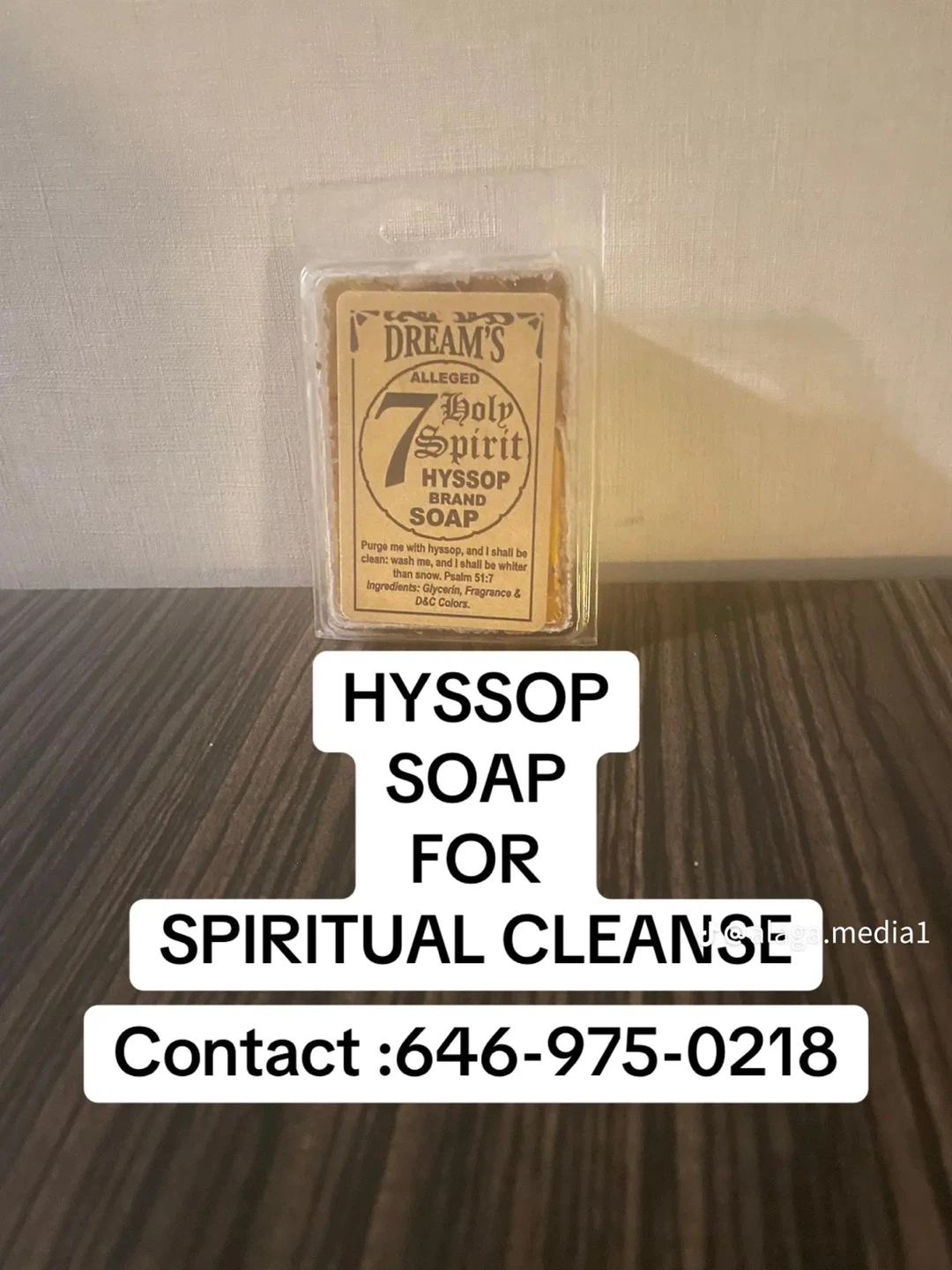 Dream's Alleged 7 Holy Spirit Hyssop Brand Soap