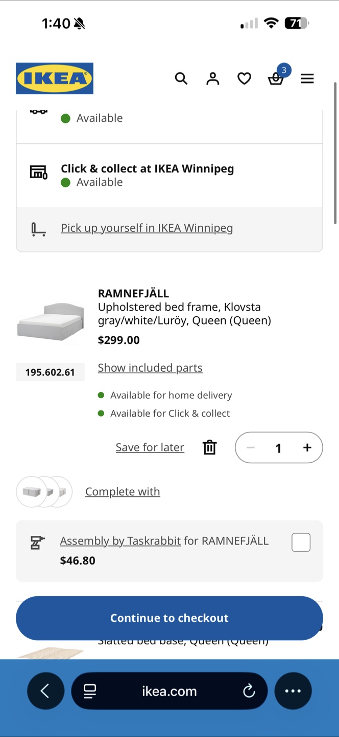 Queen ikea bed frame
