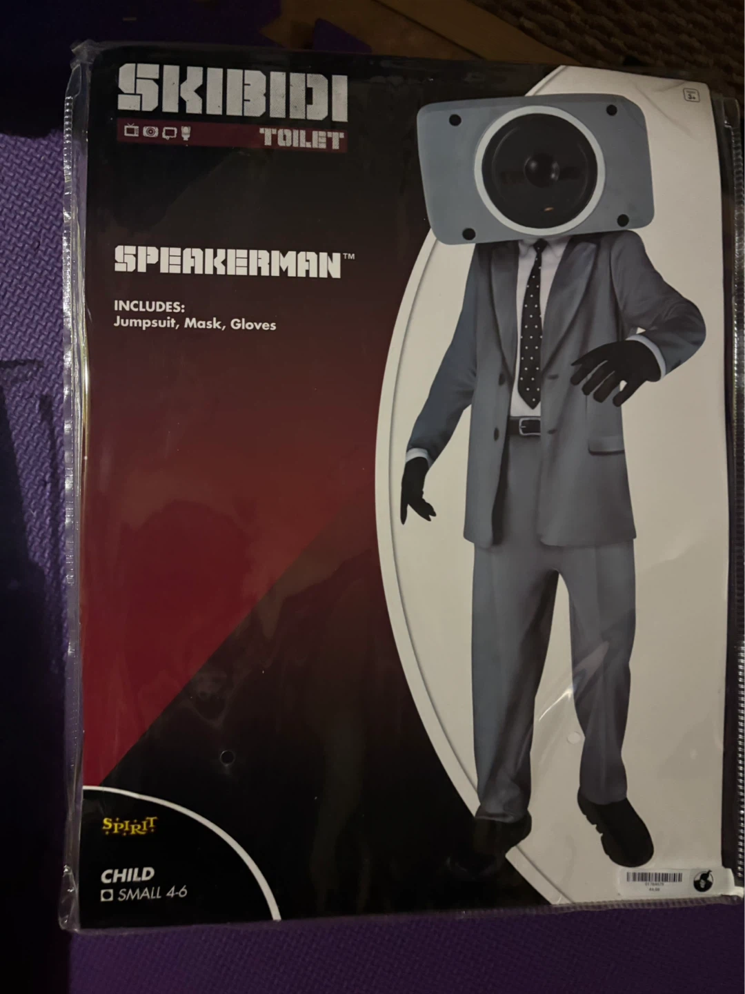 Spirit Skibidi Toilet Speakerman Child Costume Small 4-6