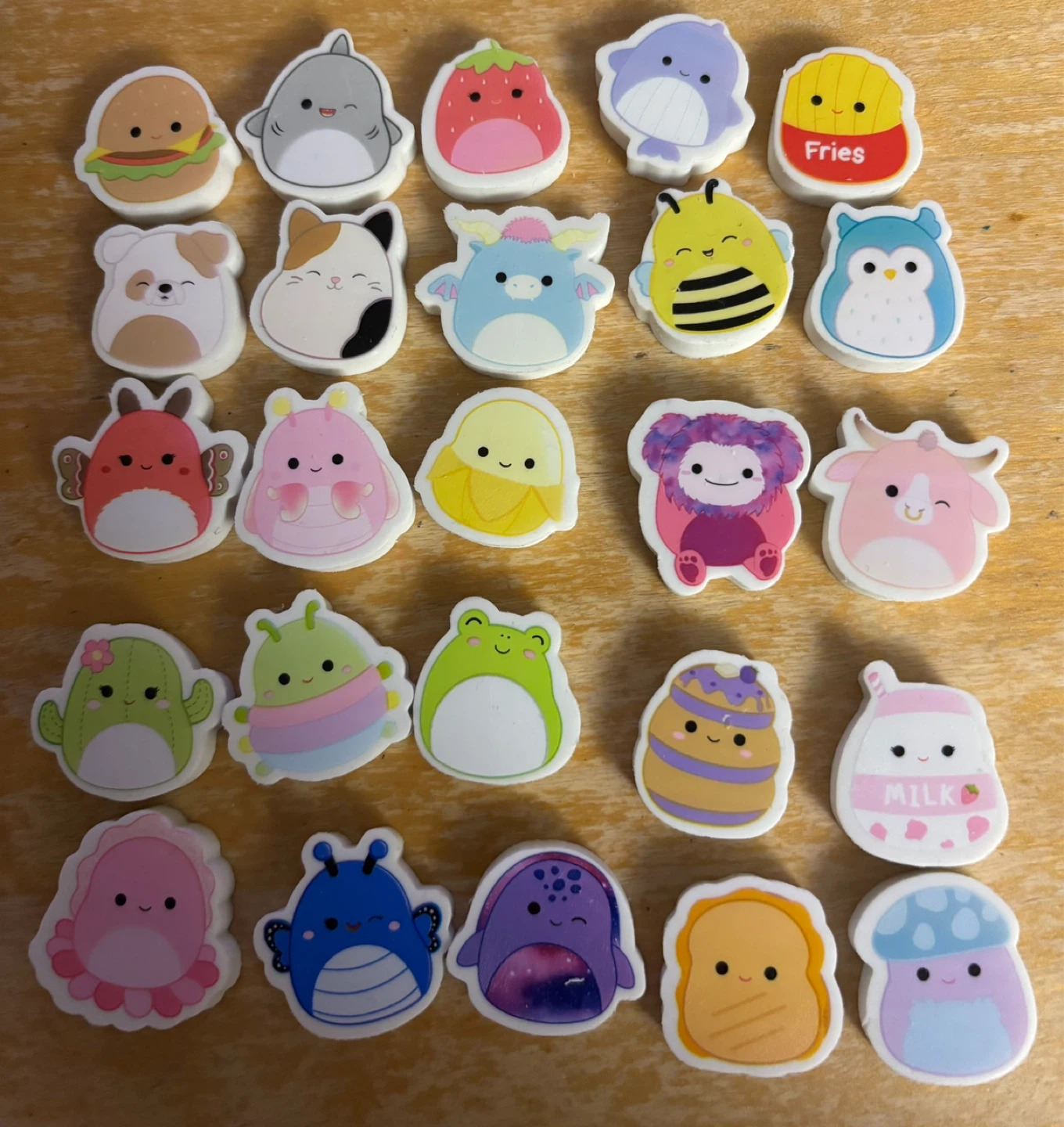 Assorted Kawaii Erasers (Set of 20)