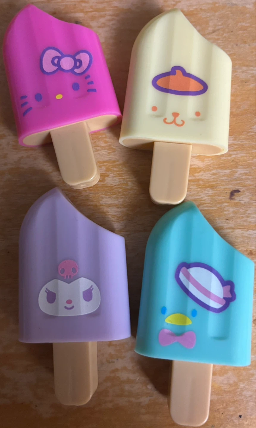 Sanrio Characters Ice Cream Highlighters - Set of 4