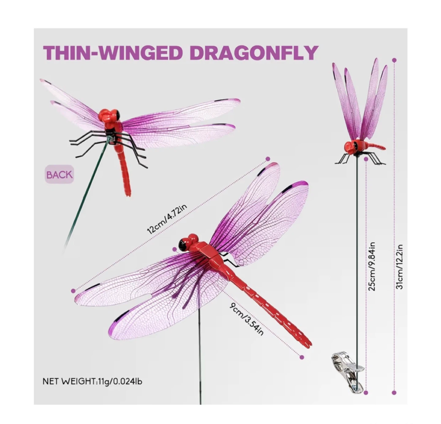 Brand new 12 Pack Dragonfly Clip - photo 3