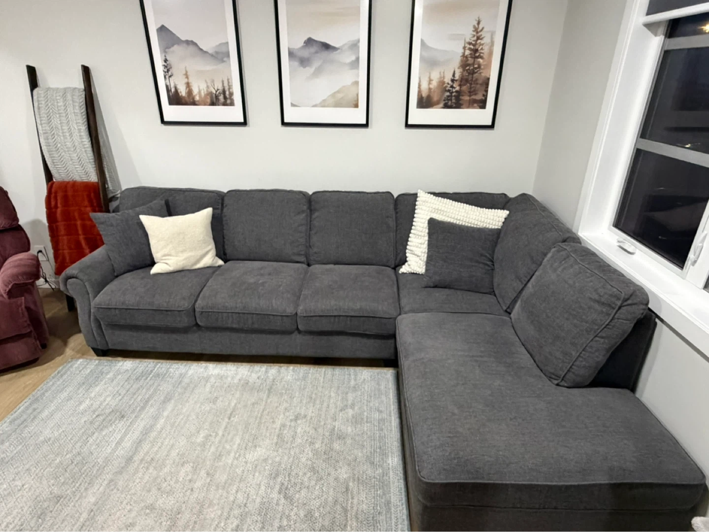 Kasey 2-Piece Sectional - Grey - photo 3