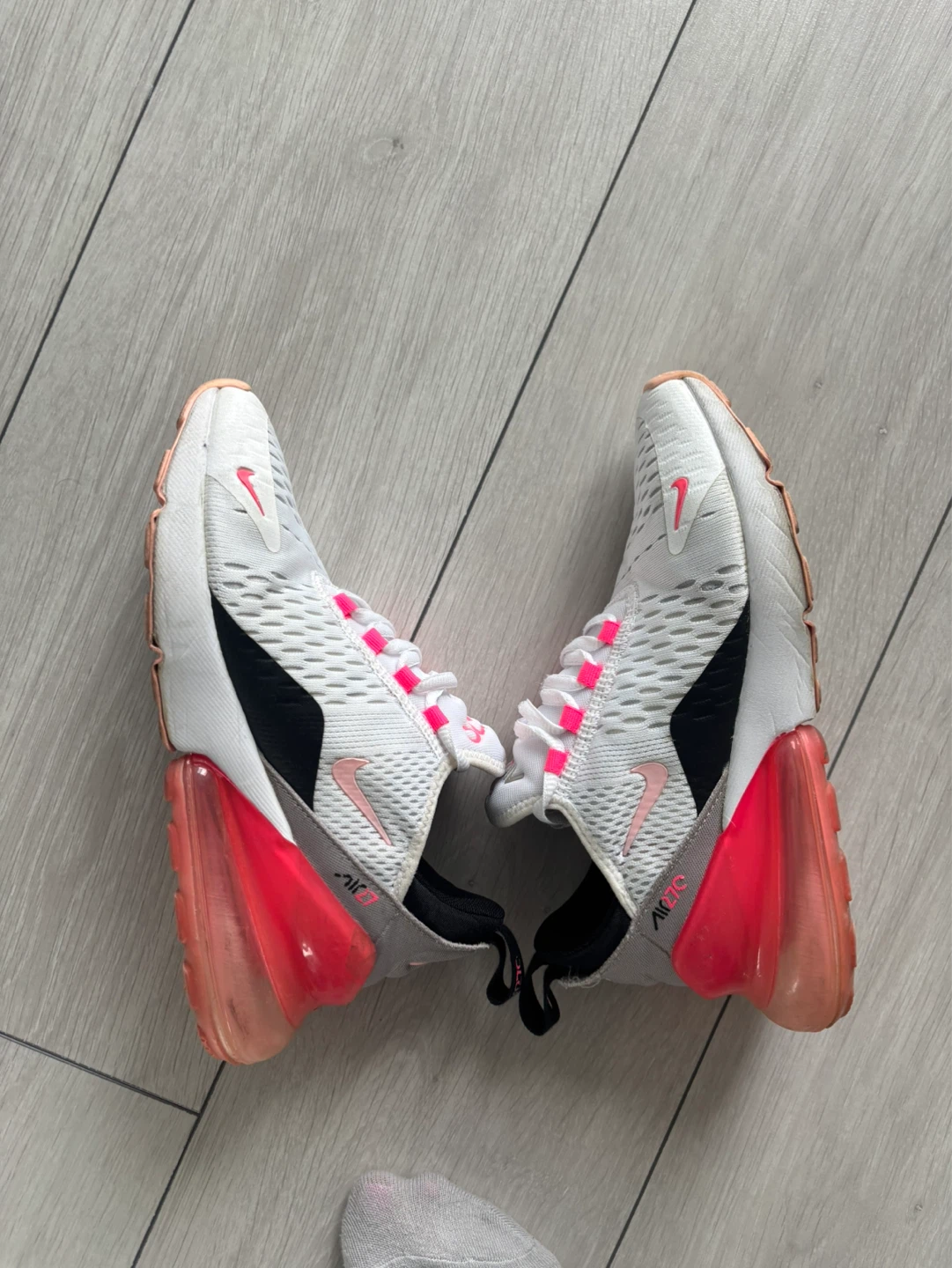 Nike Air Max 270 Women's Shoes White/Pink Size 7