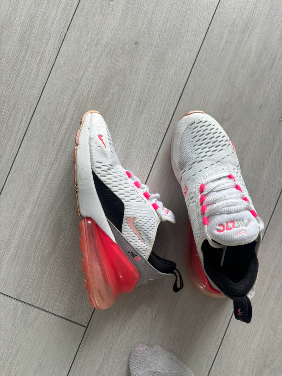 Nike Air Max 270 Women's Shoes White/Pink Size 7 - photo 2