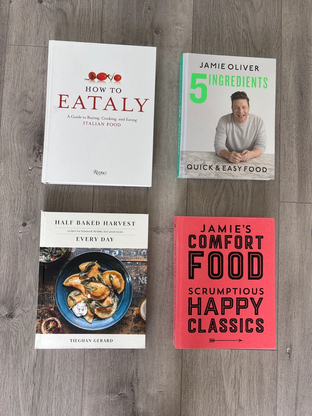 Cookbooks: How to Eataly, Jamie Oliver, Half Baked Harvest