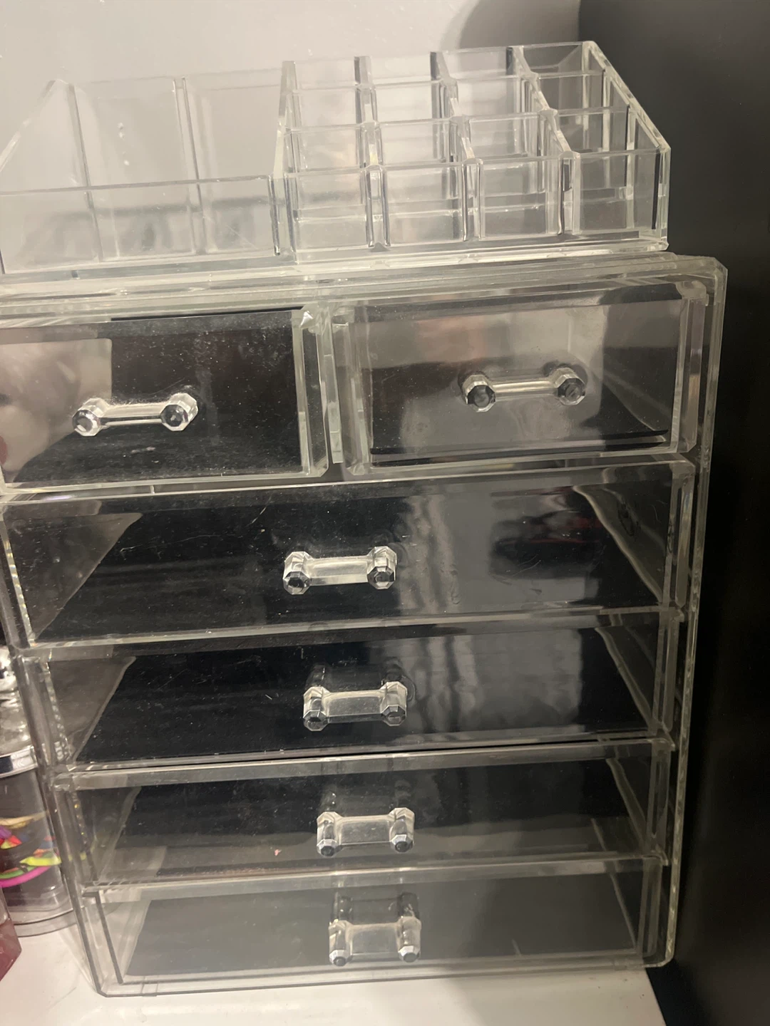 Clear Acrylic Makeup Organizer with Drawers
