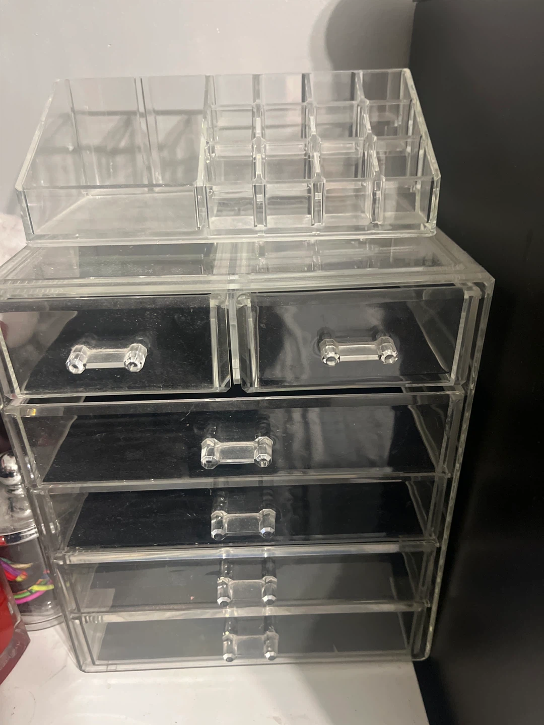Clear Acrylic Makeup Organizer with Drawers - photo 2