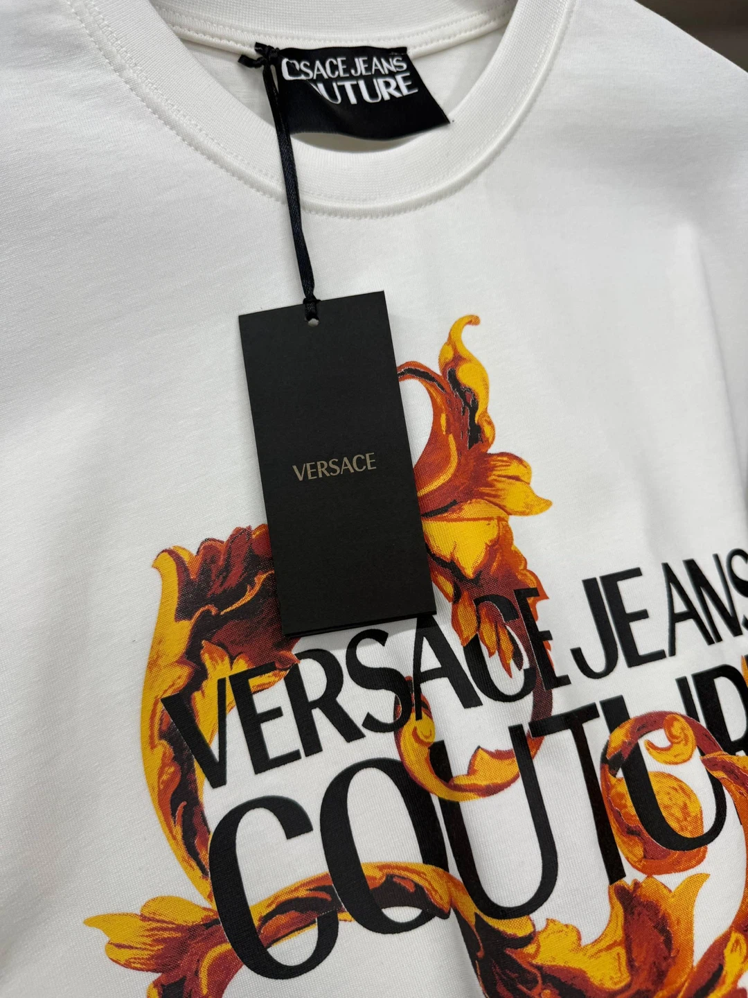 Versace Jeans Couture Baroque Print T-Shirt - Black - photo 2