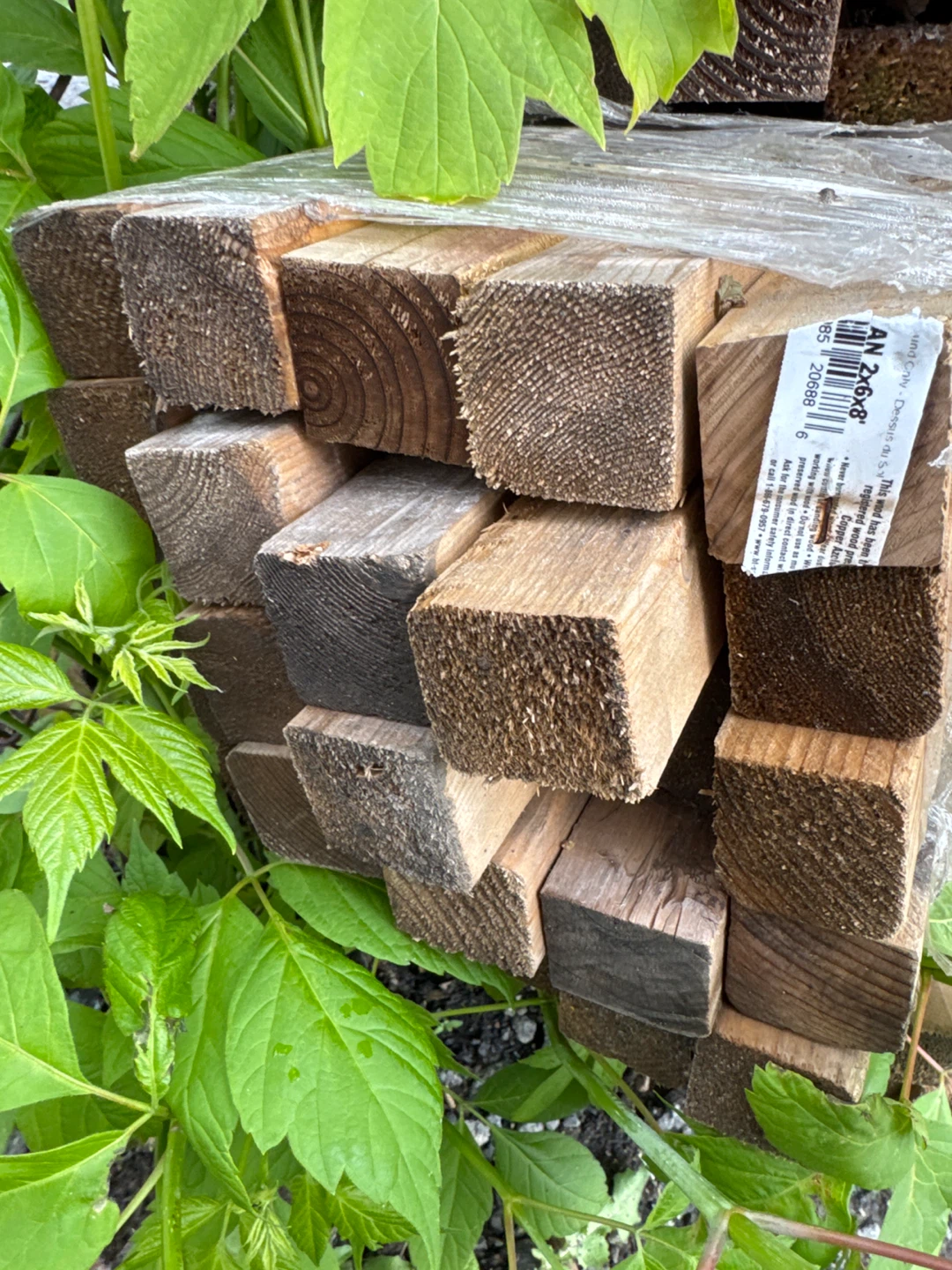 Quarter sawn  stakes, hardwood I think
