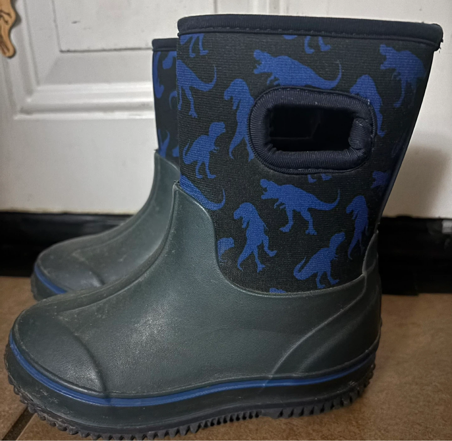 Kids Dinosaur Rain Boots - Size 9 - photo 2