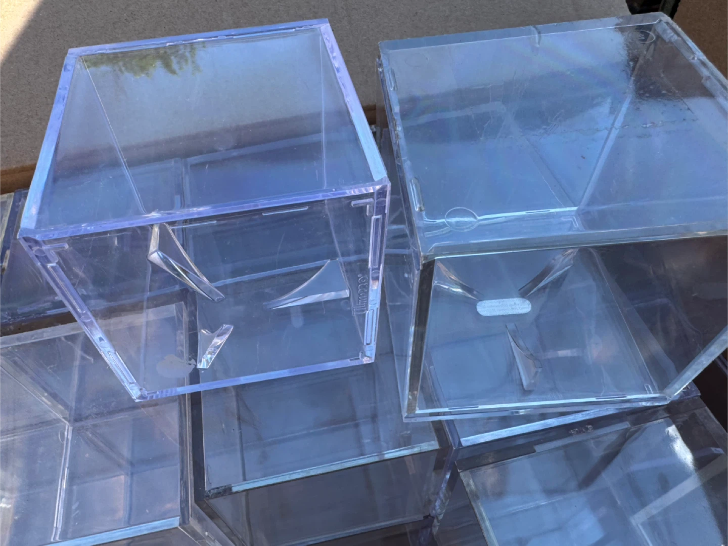 Baseball Cube Display Cases Clear Holder