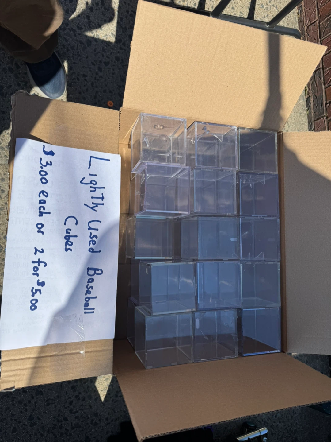 Baseball Cube Display Cases Clear Holder - photo 2
