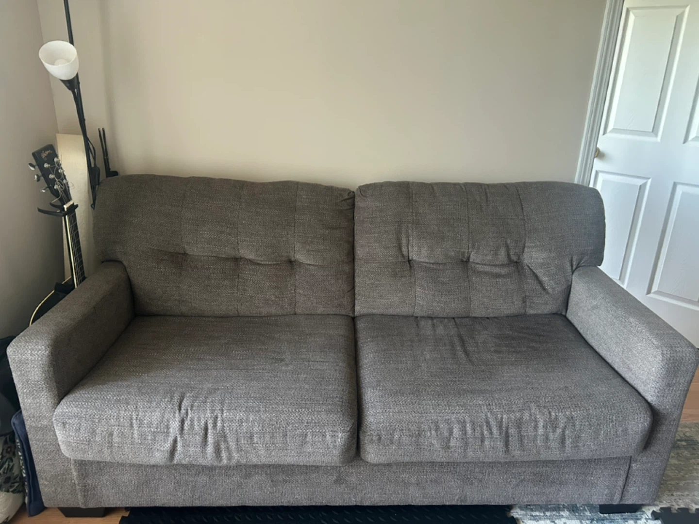 Brown Fabric Sofa