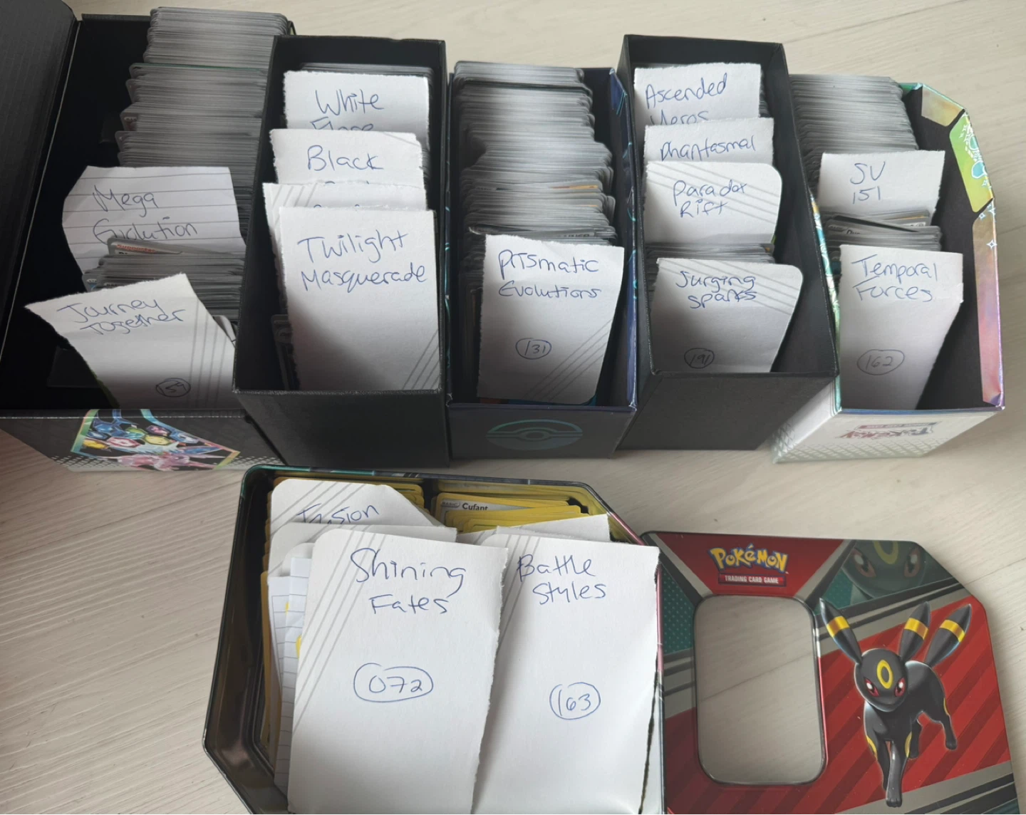 Sorted Pokémon bulk card lot +2300 cards