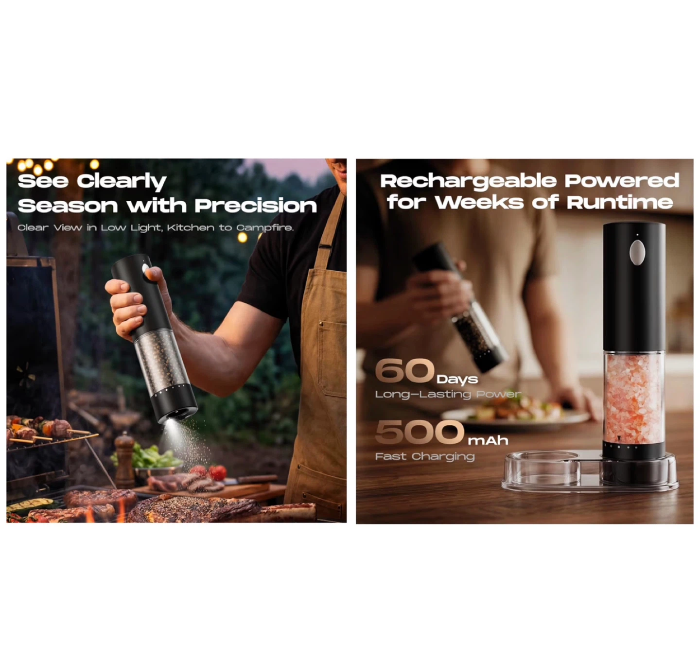 Brand new Electric Salt and Pepper Grinder Set - photo 3