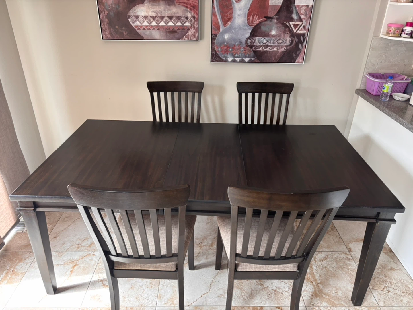 Ashley Haddigan dark Wood Dining Table with 6 Chairs - photo 2