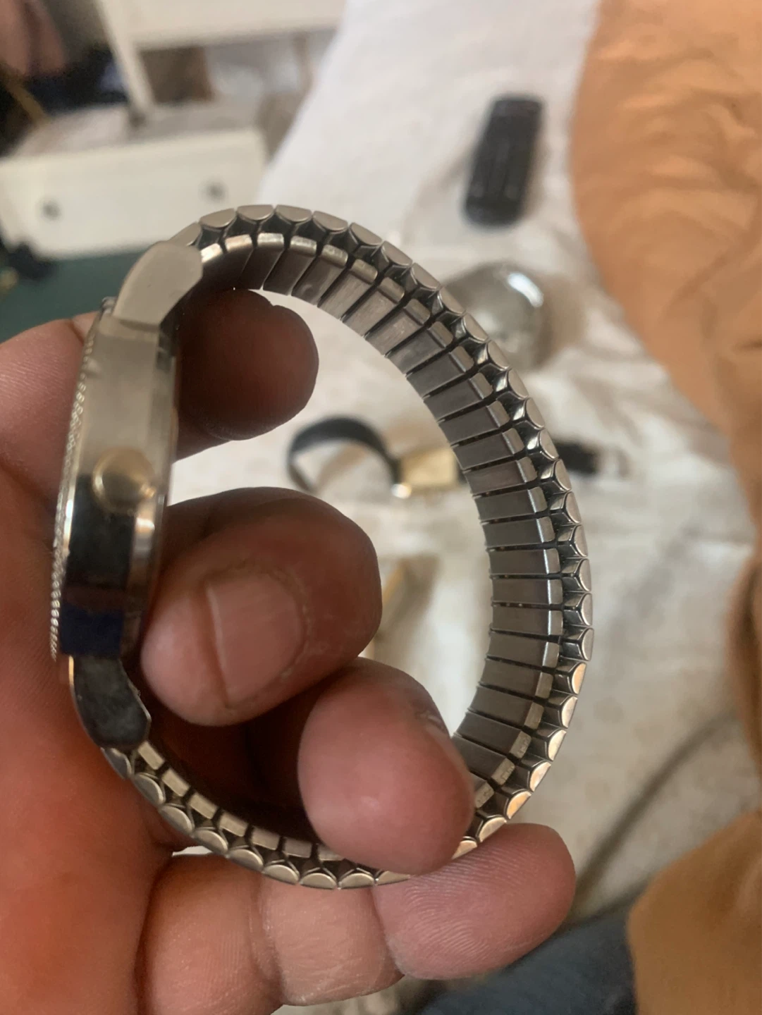 Diamond Quartz Watch with Two-Tone Band - photo 2