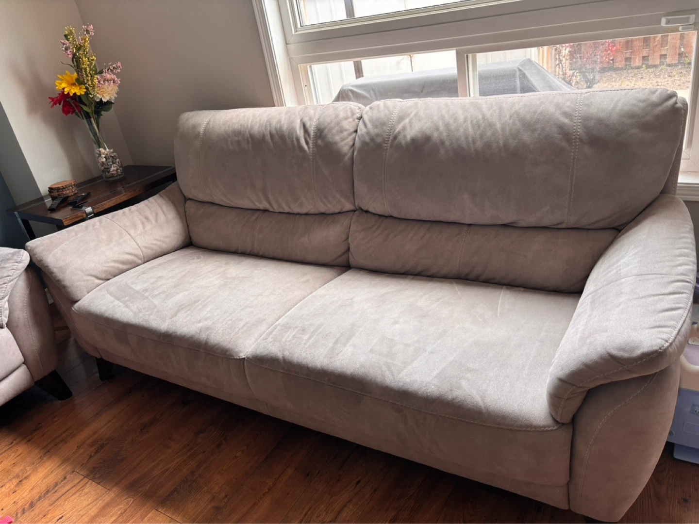 Leon’s Set of 2 Taupe Accent Chairs and 1 Sofa - photo 5