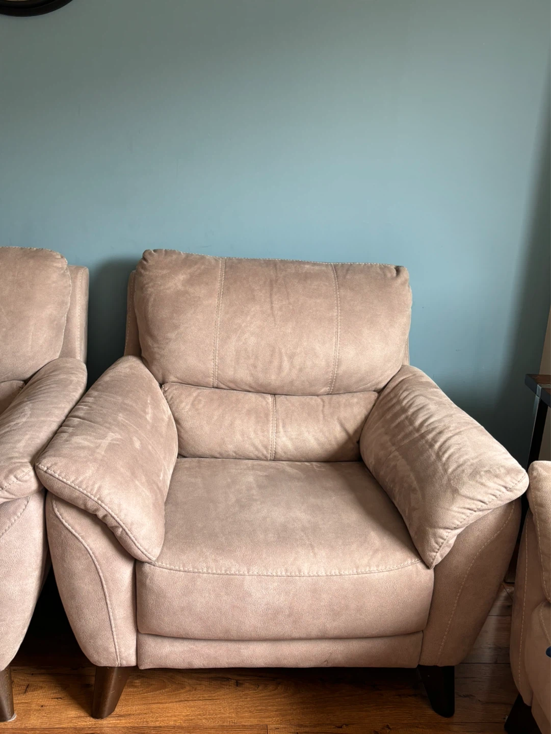 Leon’s Set of 2 Taupe Accent Chairs and 1 Sofa - photo 3