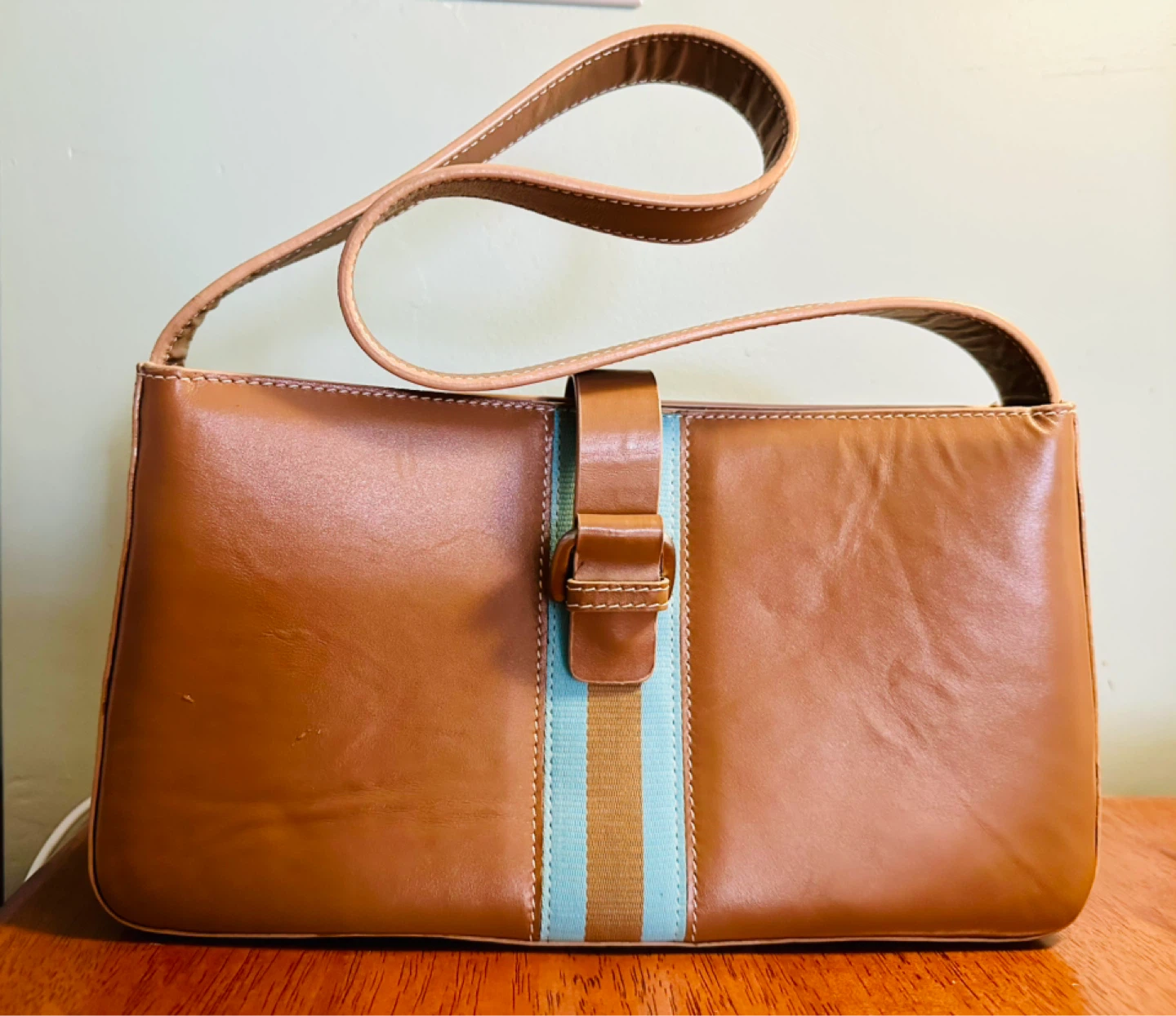 Brown Leather Shoulder Bag