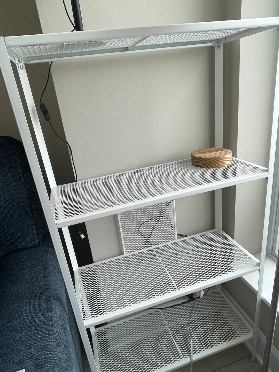 White Metal 4-Shelf Storage Unit (BAGGEBO) - photo 2