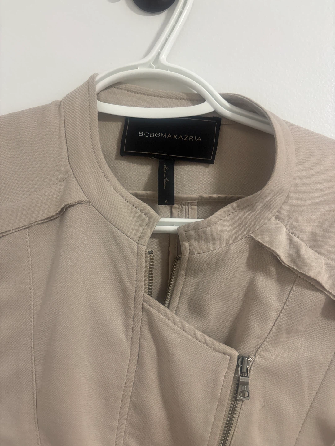 BCBGMaxAzria Beige Moto Jacket - photo 2