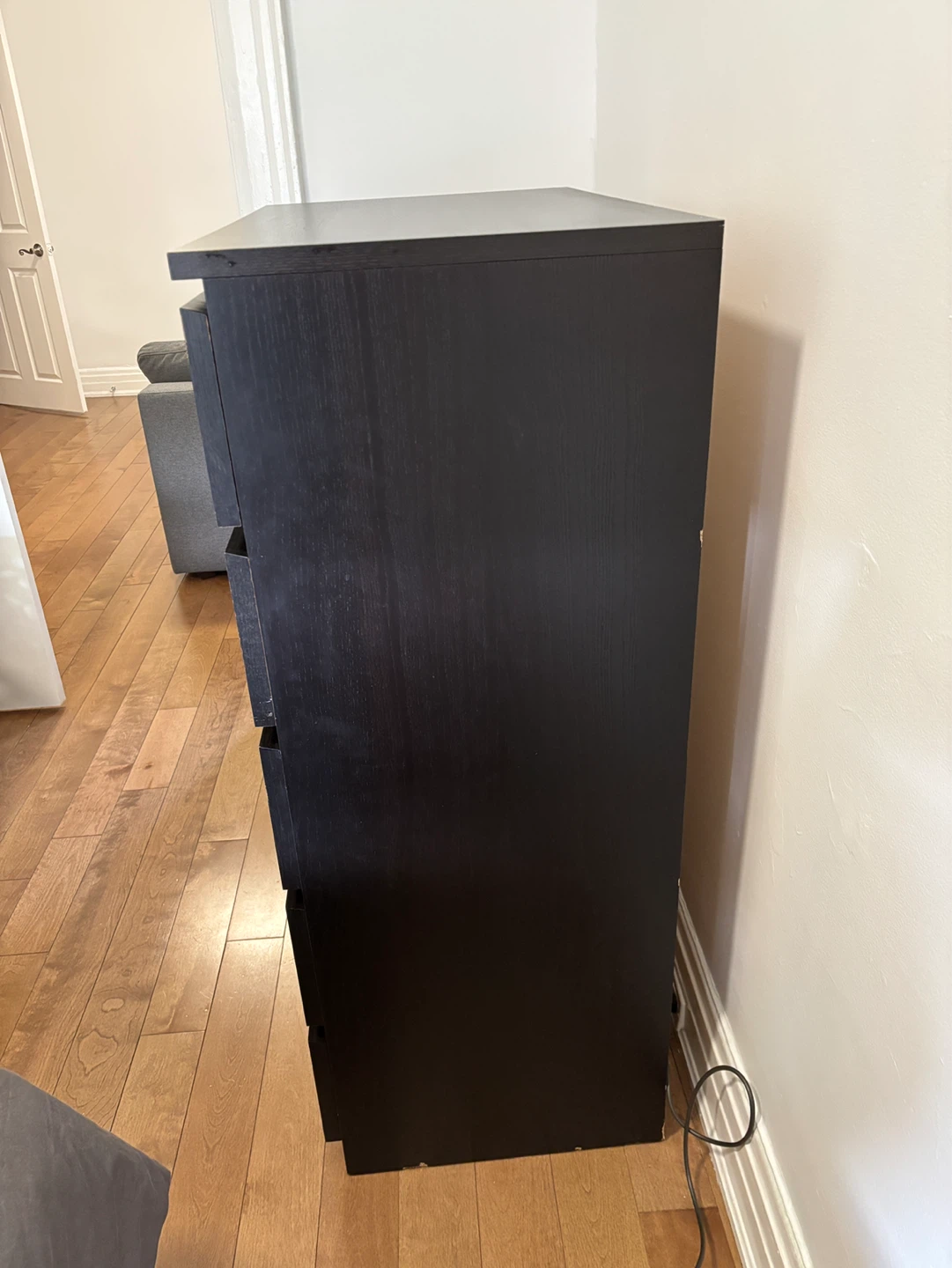 IKEA MALM 6-drawer dresser, Black-brown - photo 3