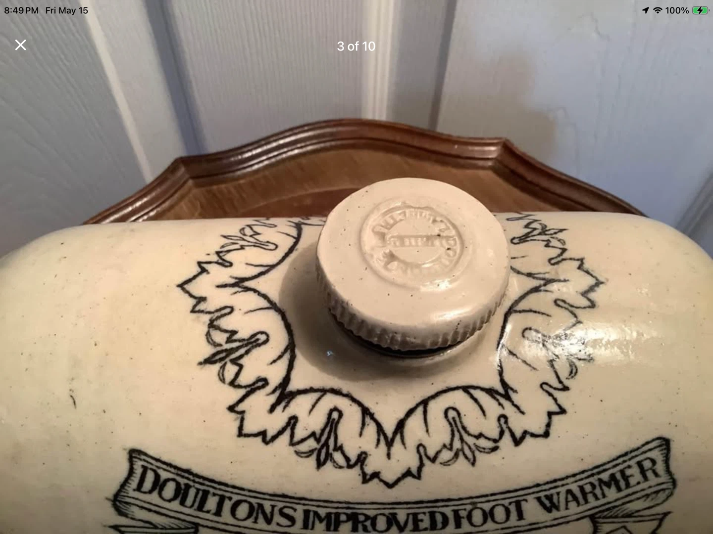 #2 Ant Doulton’s Foot Warmer Lambeth Pottery London 🐞 - photo 3