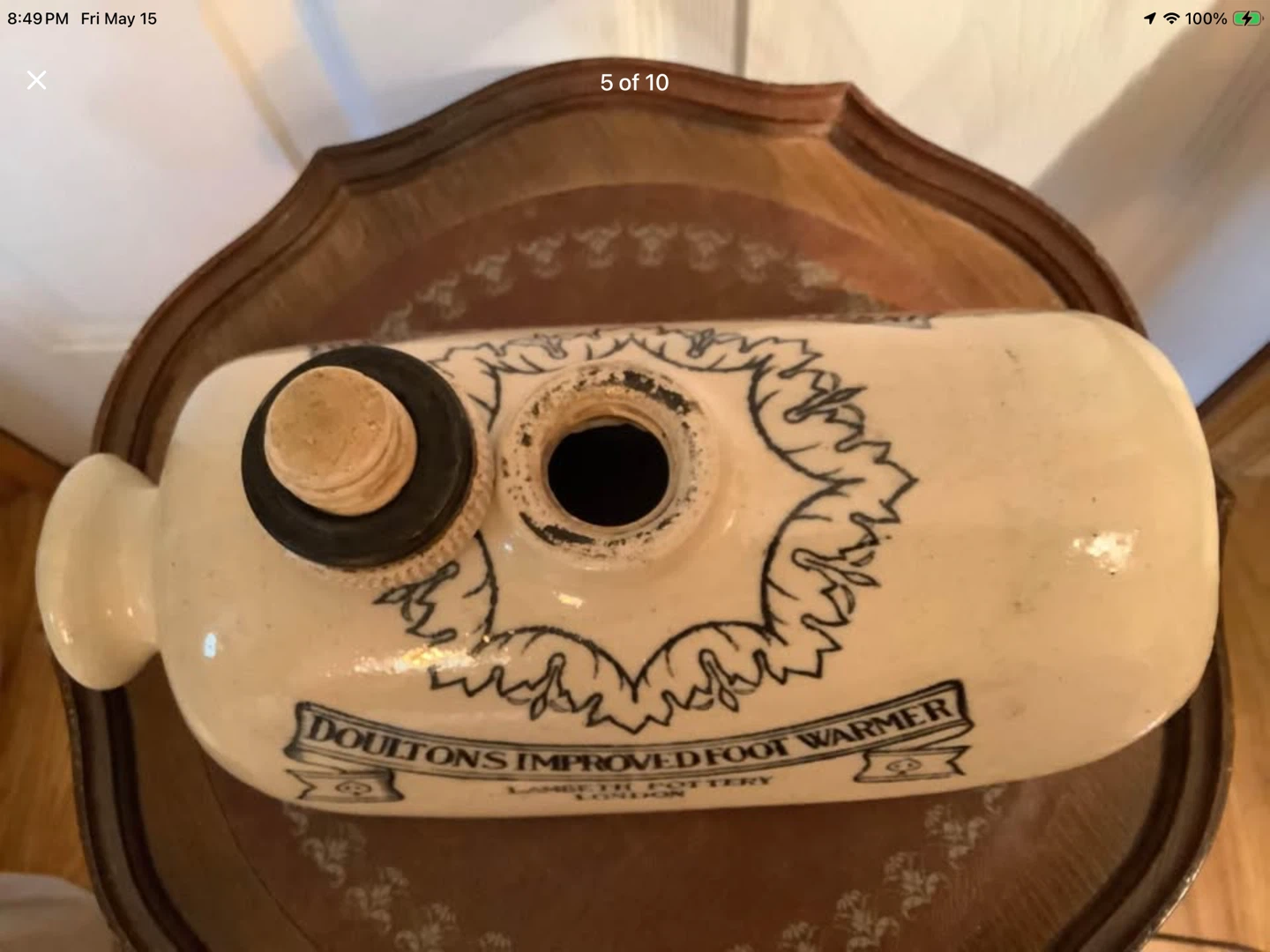 #2 Ant Doulton’s Foot Warmer Lambeth Pottery London 🐞 - photo 5