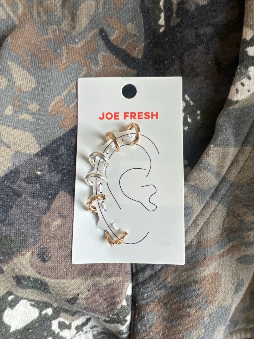 Joe Fresh Set of 4 Assorted Hoop Earrings