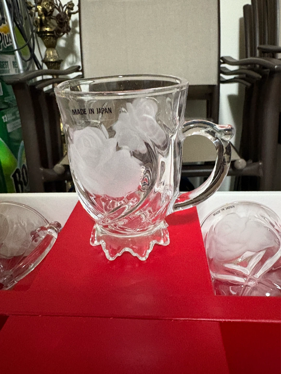 Set of 6 "Rose Cup" Glass Mugs - photo 2