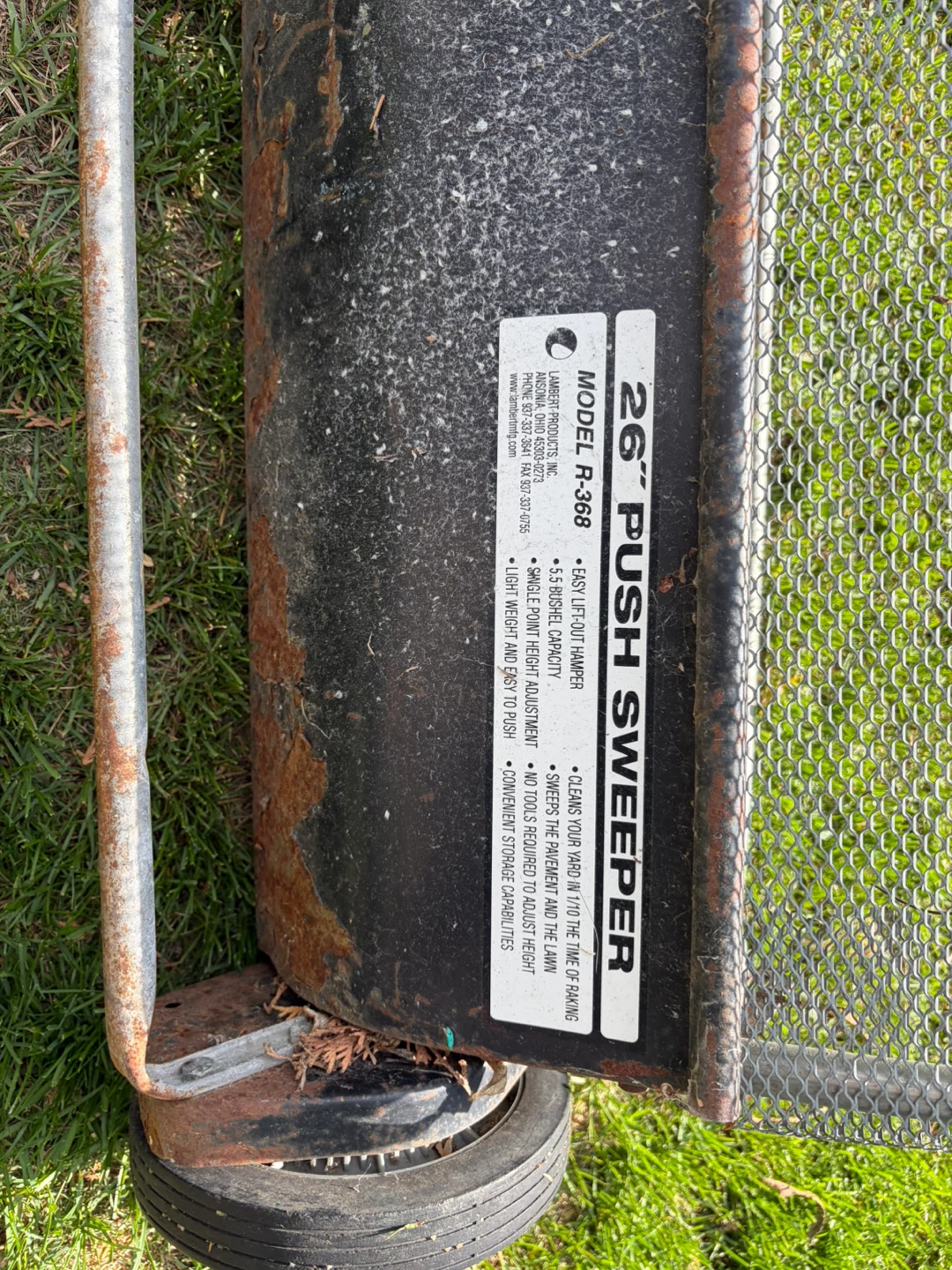 Free Lawn Sweeper - For Parts or Repair - photo 3